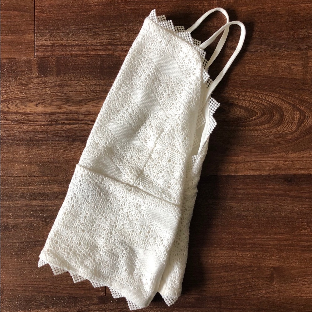 Topshop Crochet Crop Top